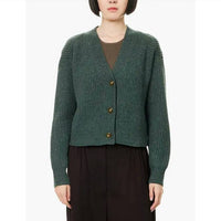 Twp - Cropped Ribbed Cashmere Cardigan