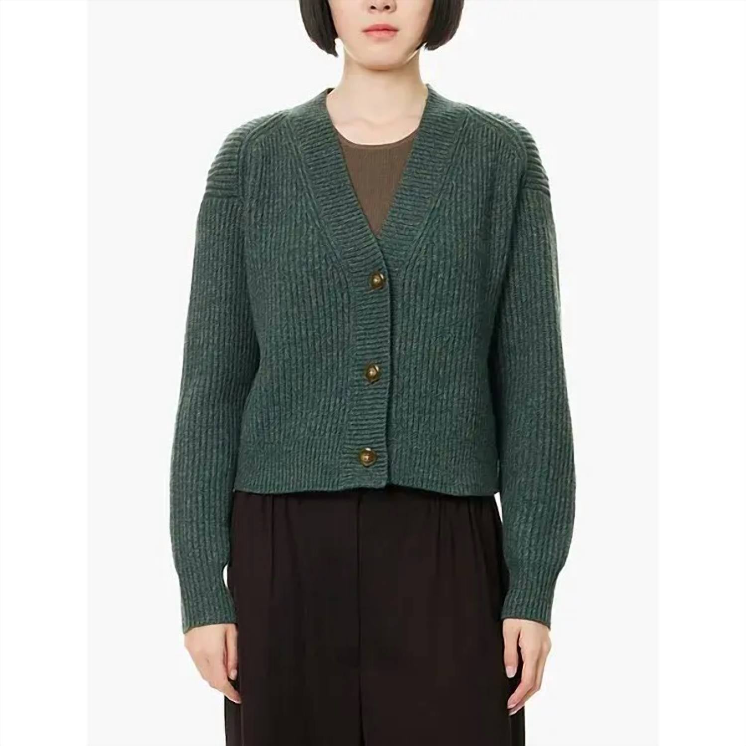 Twp - Cropped Ribbed Cashmere Cardigan
