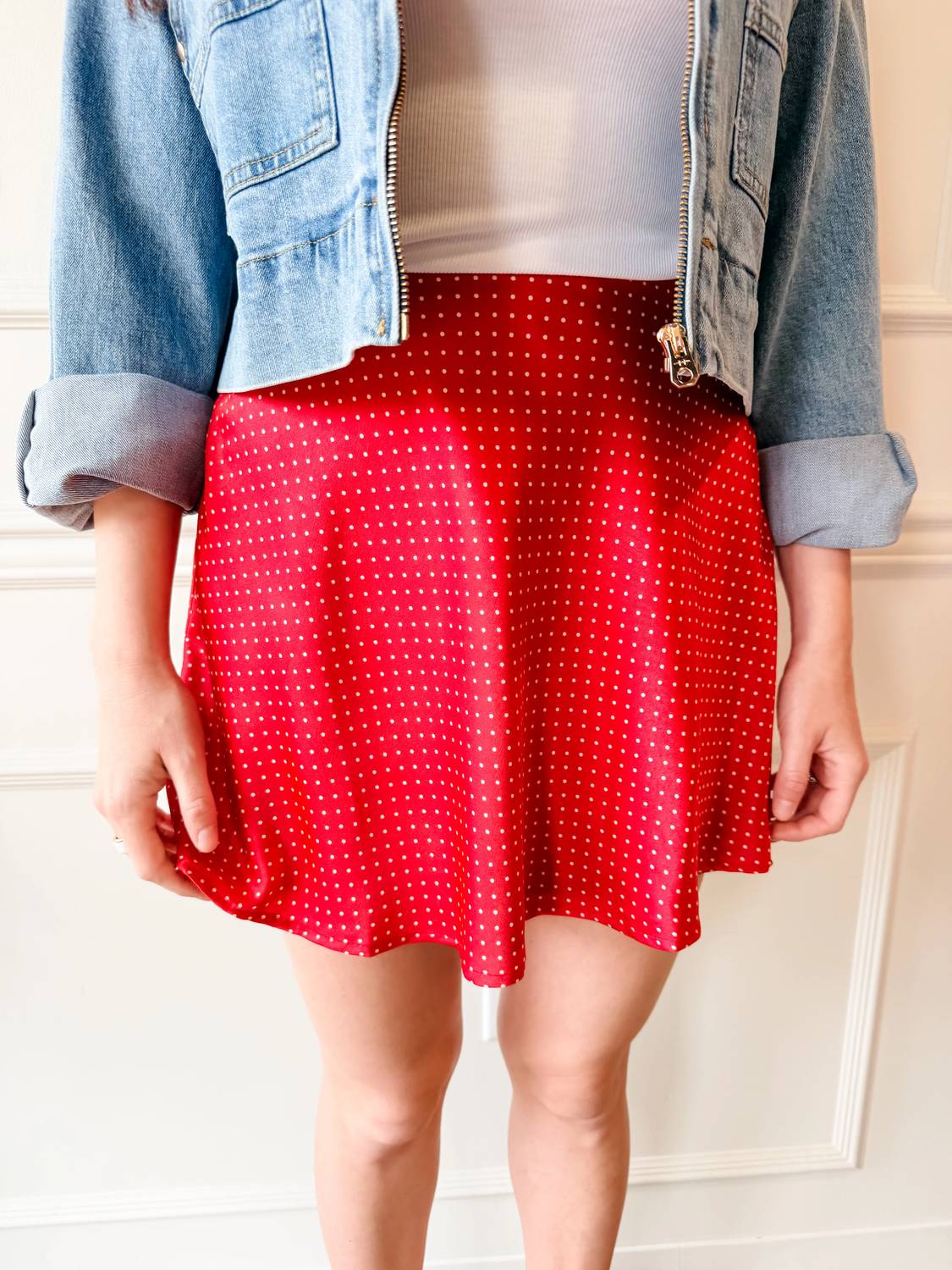 Dress Forum - Americana Dot Mini Skirt