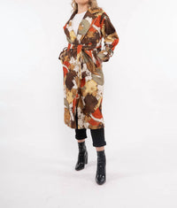 M Made In Italy - Mabella Abstract Long Coat