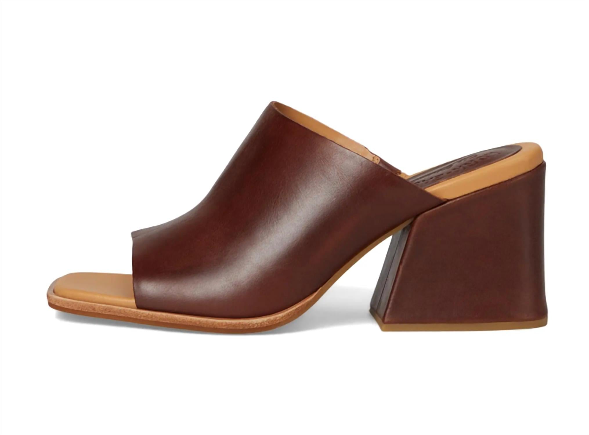 KORK-EASE Women Carri Square Toe Sandal in tan - women's sandal - detail view