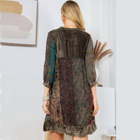 Young Threads - Chic Bohemian Stone-washed Babydoll Dress