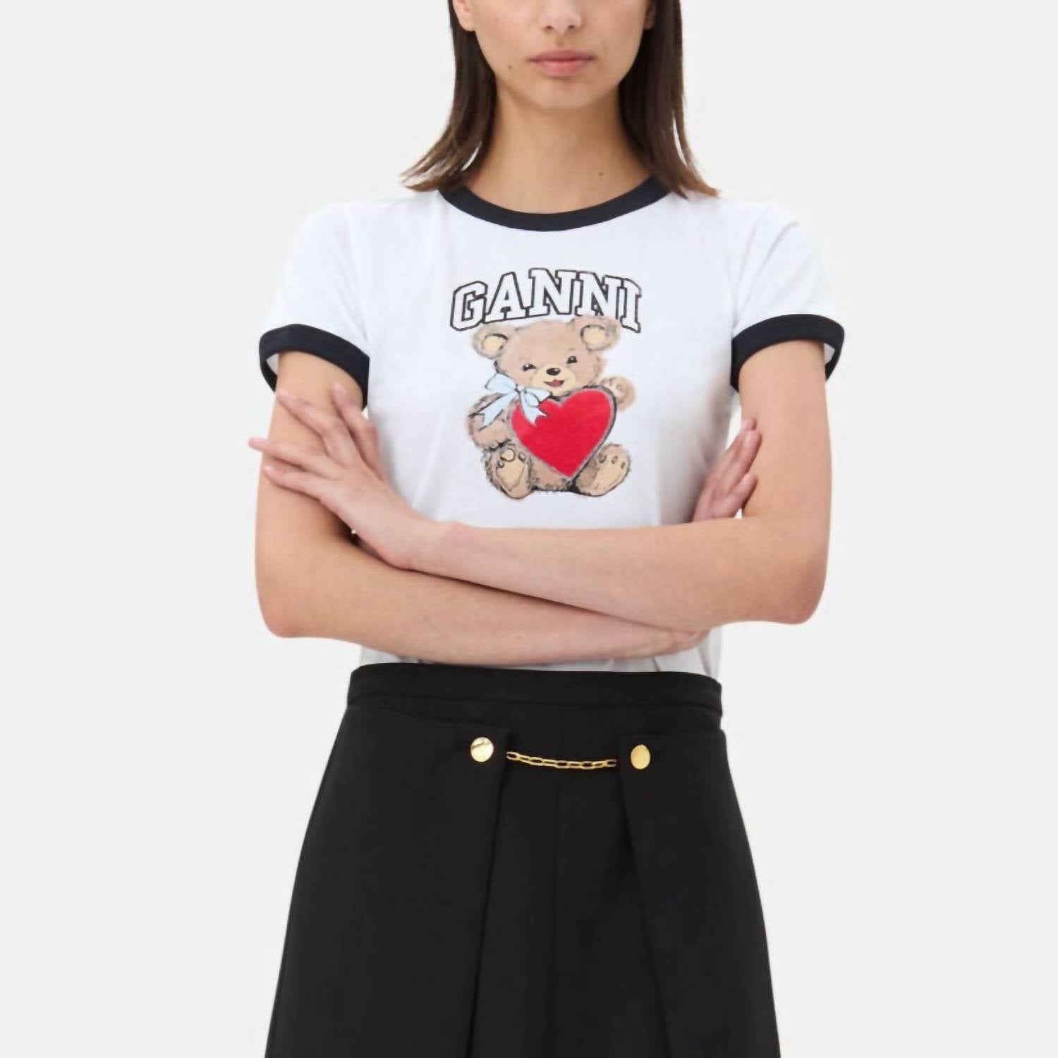 Ganni - Basic Jersey Bear Top
