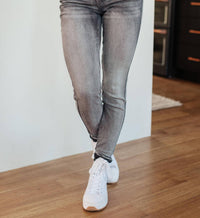 Judy Blue - Women's High Waist Tummy Control Release Hem Skinny Jeans