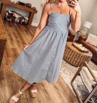 Hyfve - A Charming Striped Midi Dress