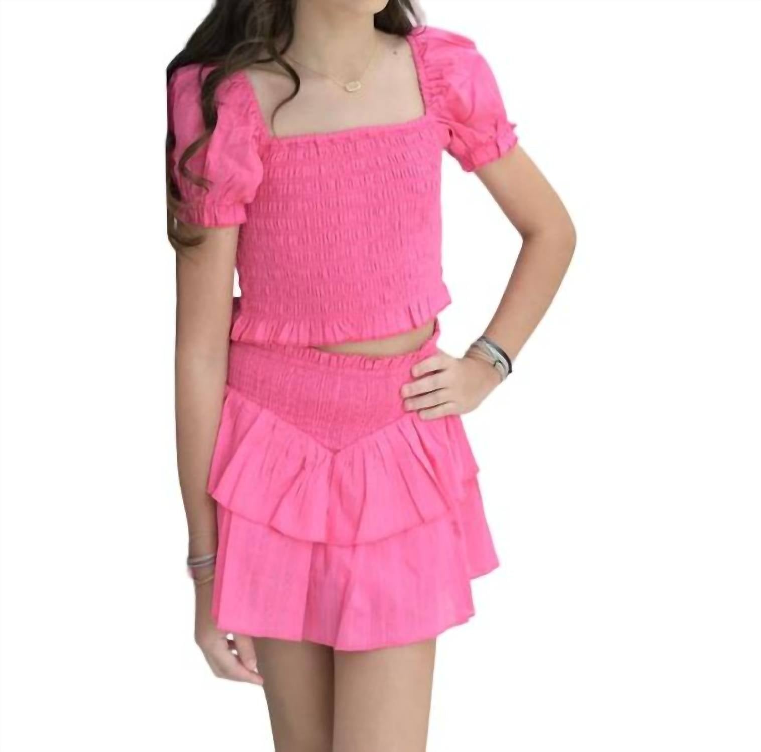Katie J Nyc - TWEEN BROOKE PRINT SKIRT