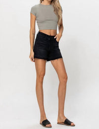 Vervet By Flying Monkey - High Rise Criss Cross Stretch Shorts
