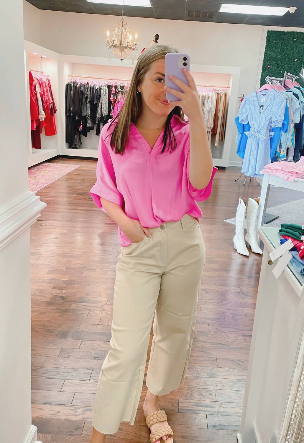 Ee:Some - Dixie Cropped Straight Leg Pants