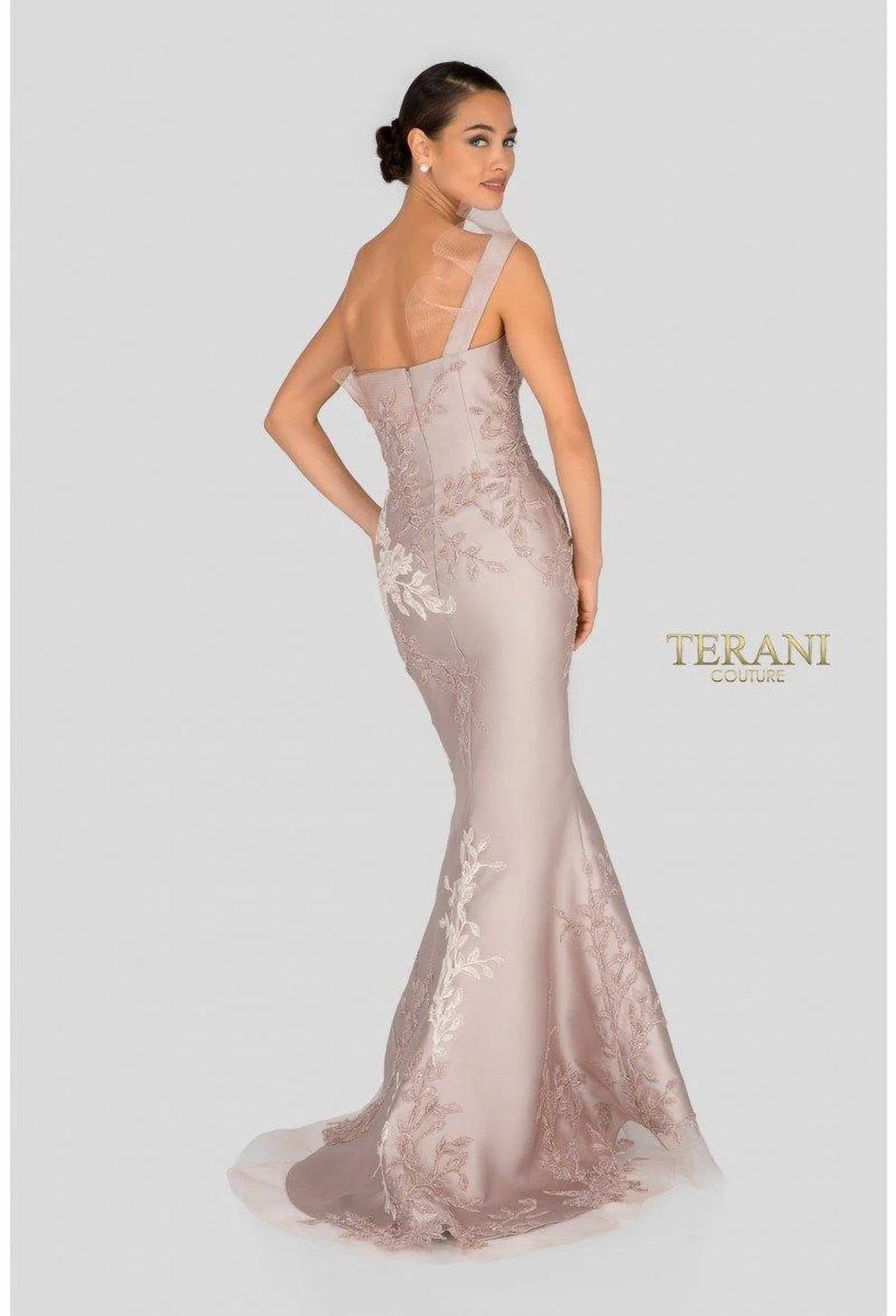 Terani Couture - Evening Asymmetrical Mermaid Long Formal Premium Dress