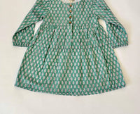 Meerahi - Girls Fall Front-opening Petal Print Dress