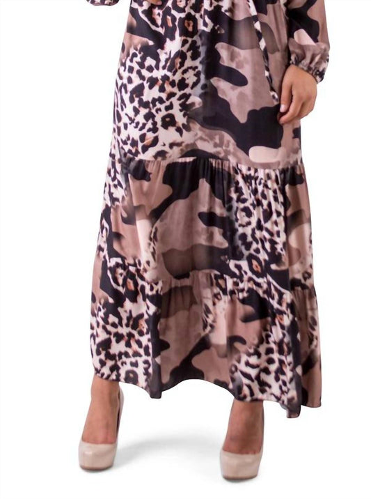 Gigi Moda - Safari Print Maxi Dress