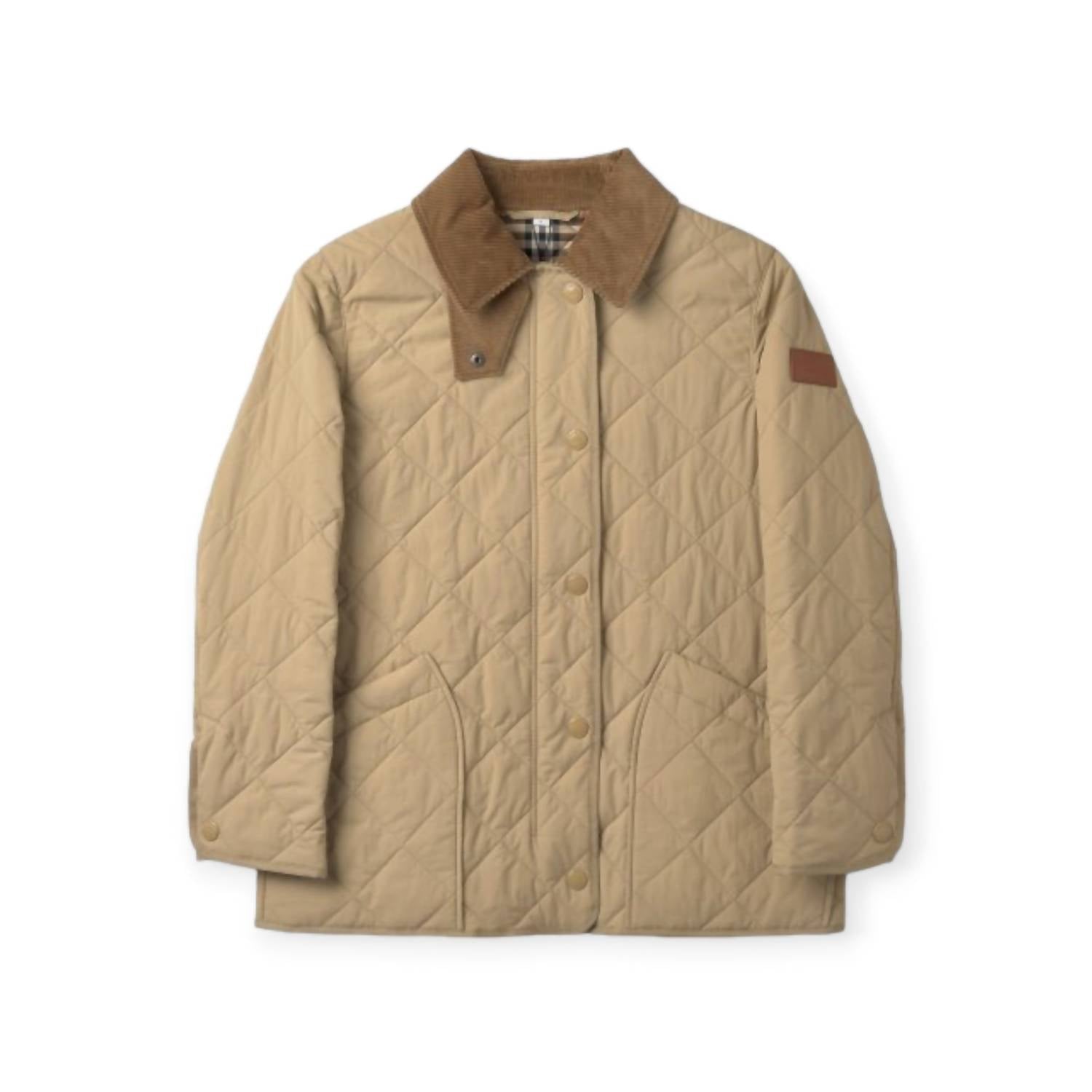 Burberry - Corduroy Collar Quilted Barn Jacket