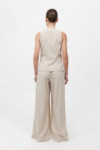 St. Agni - Pinstripe Wool Drawstring Pants