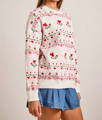 Main Strip - Heart & Rose Sweater