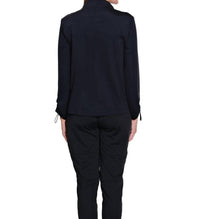 Multiples - Long Sleeve Zip Up Collar Jacket
