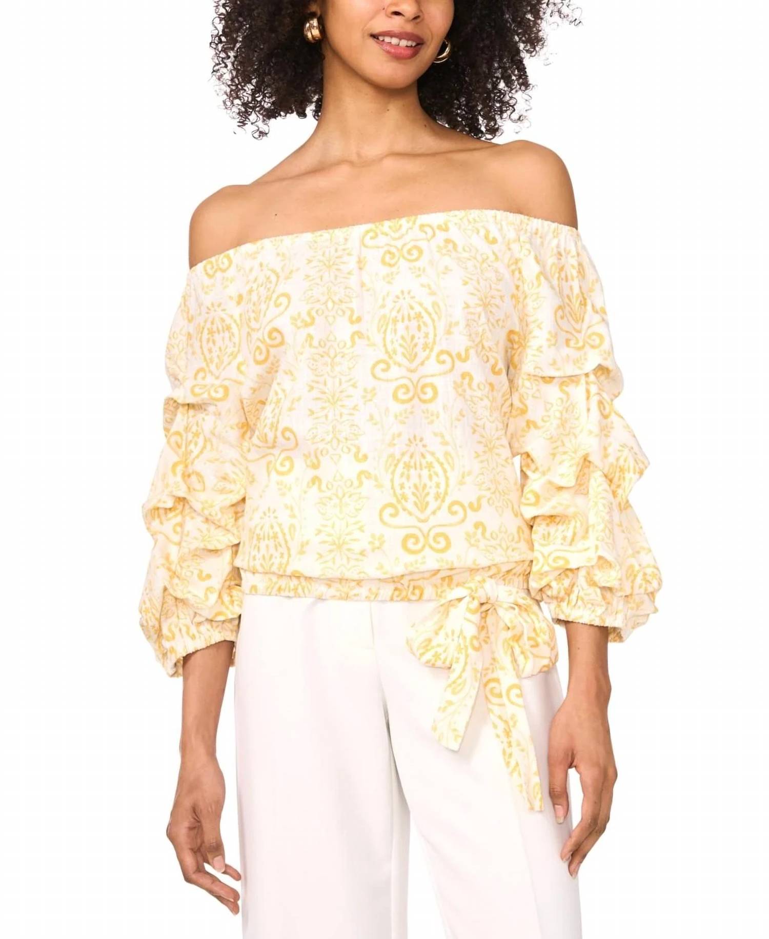Vince Camuto - Floral Off-the-shoulder Blouse