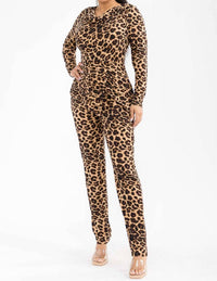 Karen T Design - Cheetah Print Two Piece Set