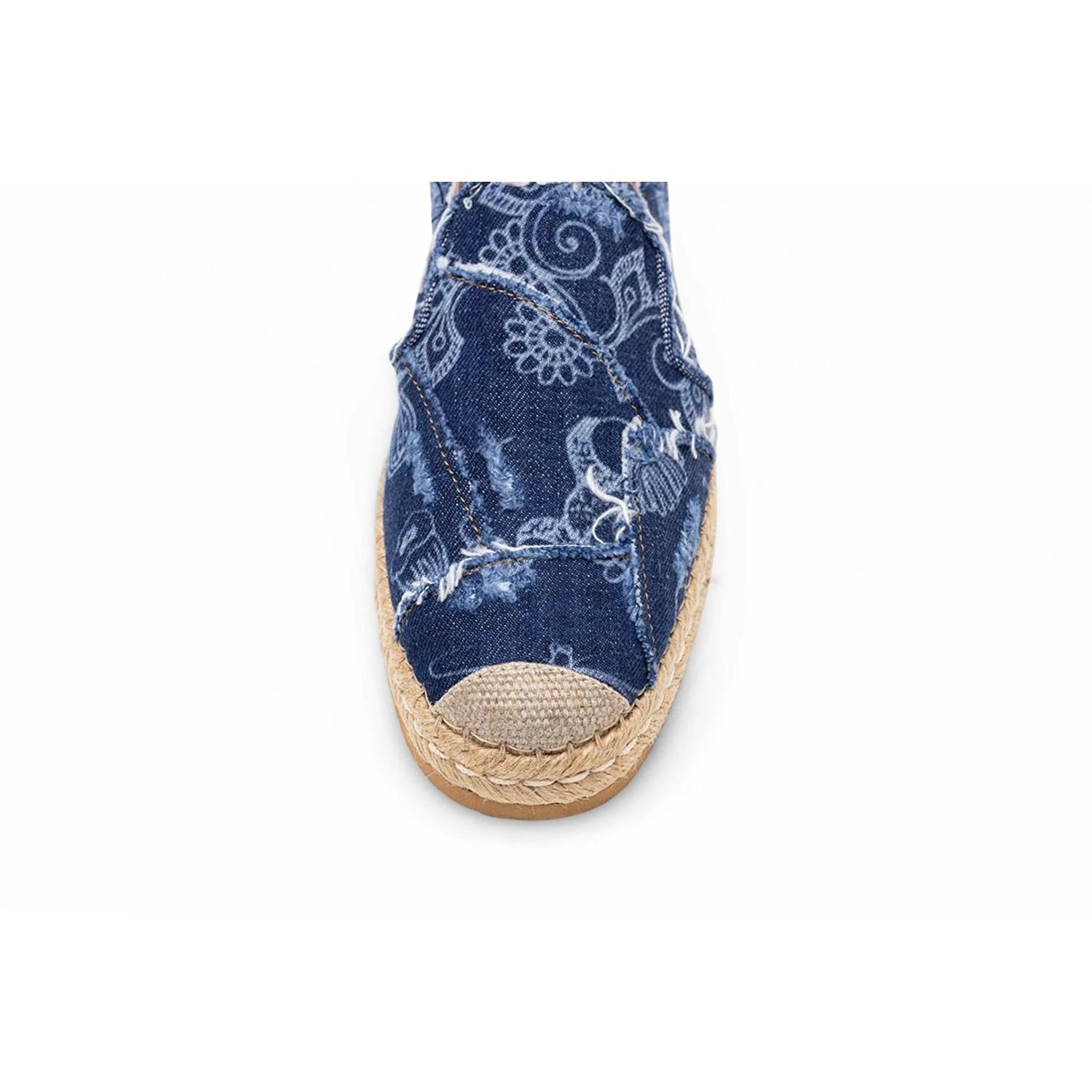 Hogan - Women's Denim Floral Print Espadrilles