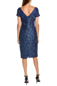Js Collections - Embroidered Soutache Mesh Dress