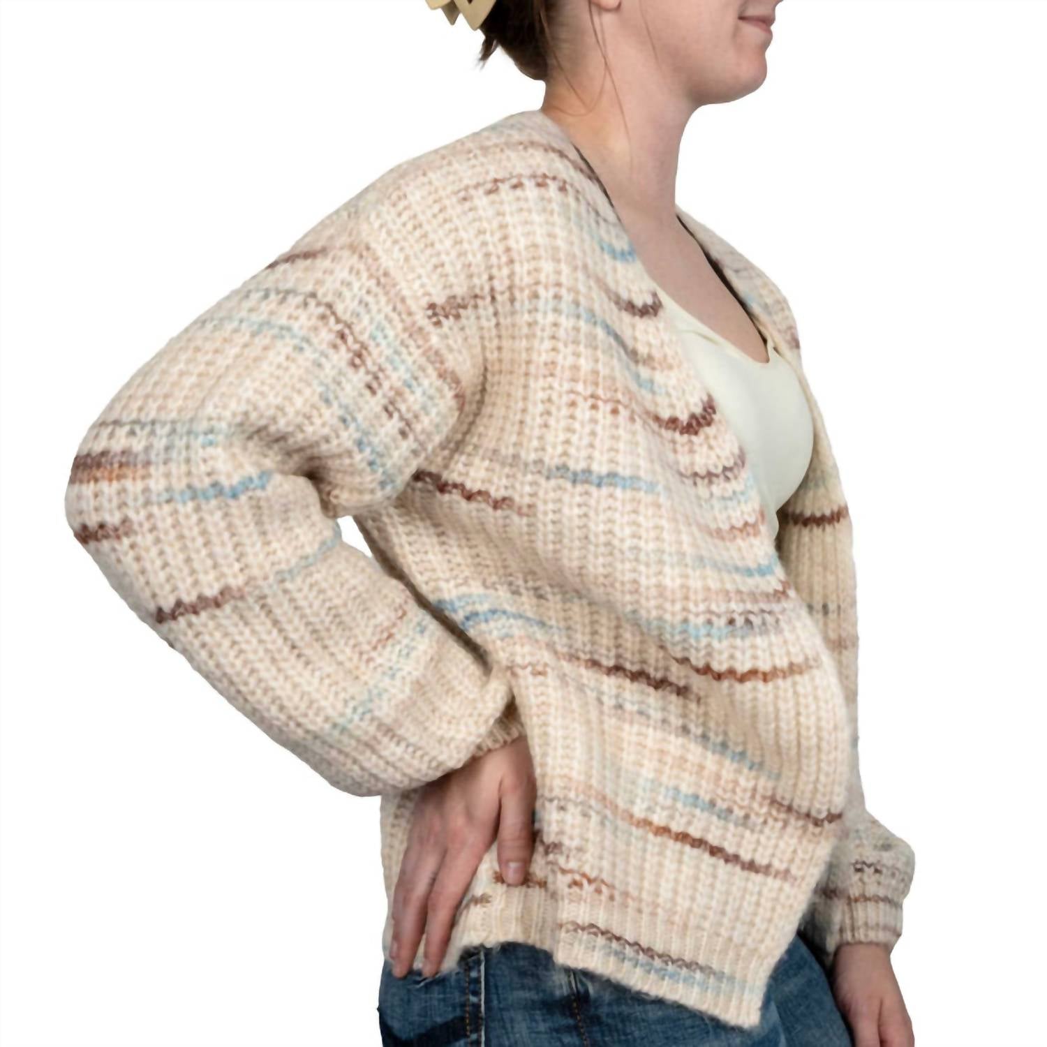 Flags & Anthem - Dorset Balloon Sleeves Cardigan