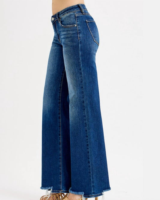 Risen - Libby Low Rise Wide Leg Jeans