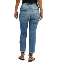 Silver Jeans Co - Suki Curvy Fit Mid Rise Straight Crop Jeans