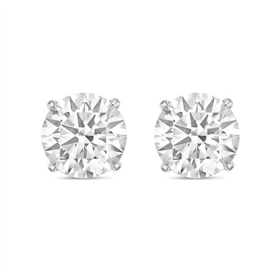 Diana M Jewels - 1.50 Cts Round Lab Grown Stud Earrings