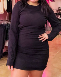 Very J - Holiday Knit Bodycon Mini Dress