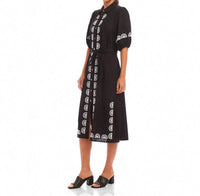 Karen Kane - Women's Puff Sleeve Embroidered Shirtdress