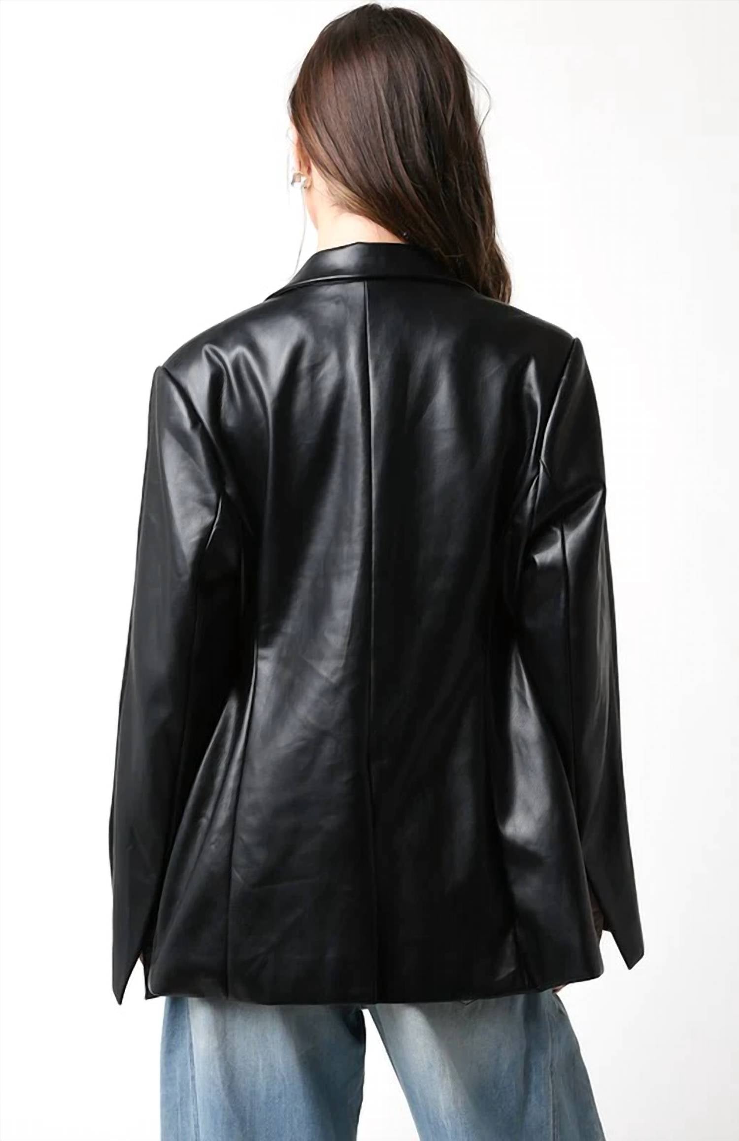 Olivaceous - Madelyn Button-down Blazer