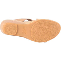 dansko Women's Carla Wedge Sandals in sand full grain - women's sandal - view 4