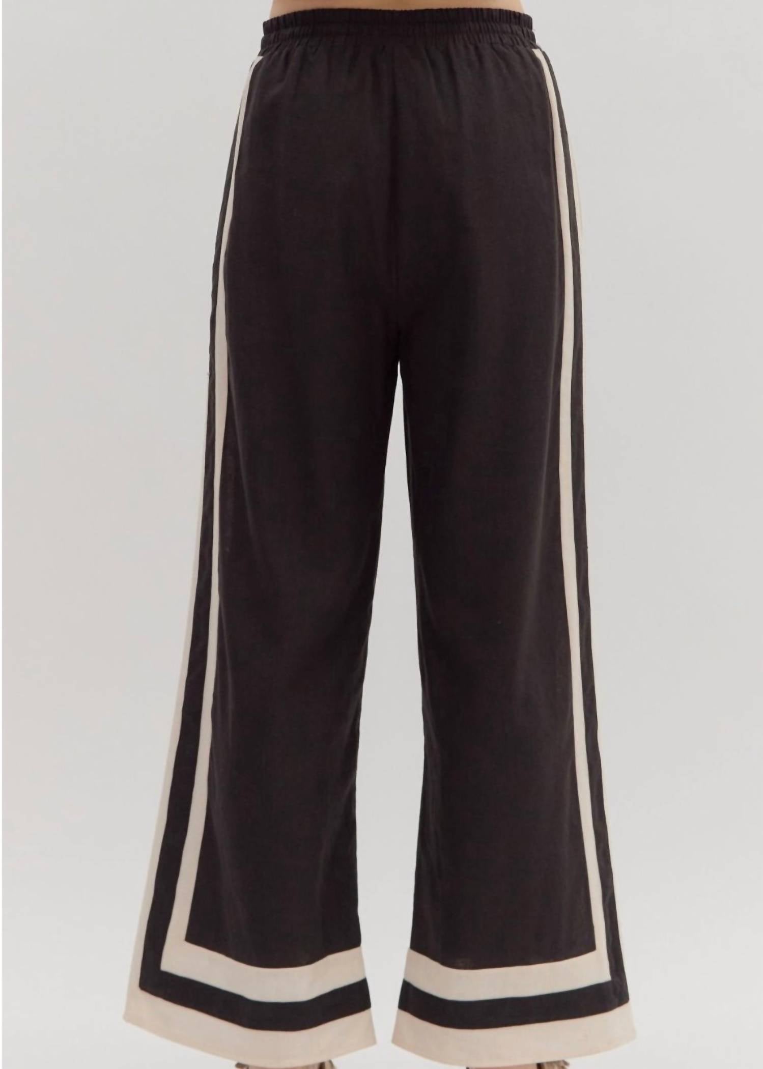 entro Nora Pull-on Pants in black - women's pants - alternate view