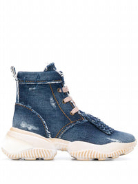 Hogan - Women's Interaction Denim High-top Sneakers Boots