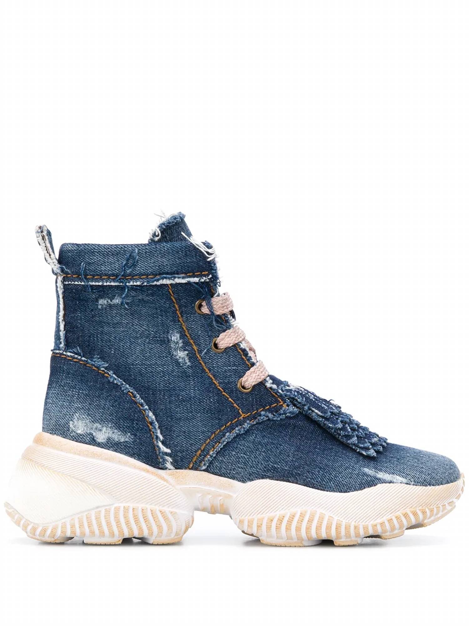 Hogan - Women's Interaction Denim High-top Sneakers Boots
