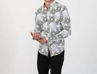 Eight X - Colorful Dot Design Button Down Shirt