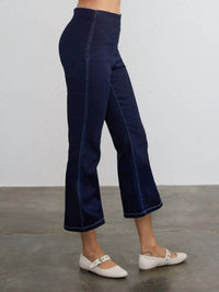 Margaret O'Leary - Denim Crop High Rise Flare Pant