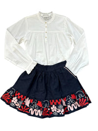 Scotch & Soda - Girl's Jacquard Embroidered Skirt