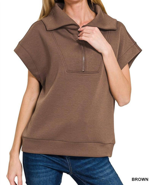 Zenana - Naomi Scuba Half Zip