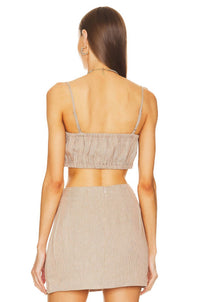 Matthew Bruch - Twist Bandeau Crop Top
