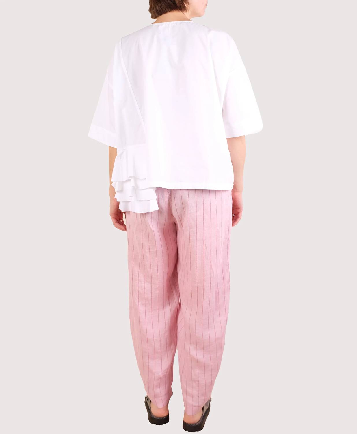 Alembika - Crewneck Ruffle Top