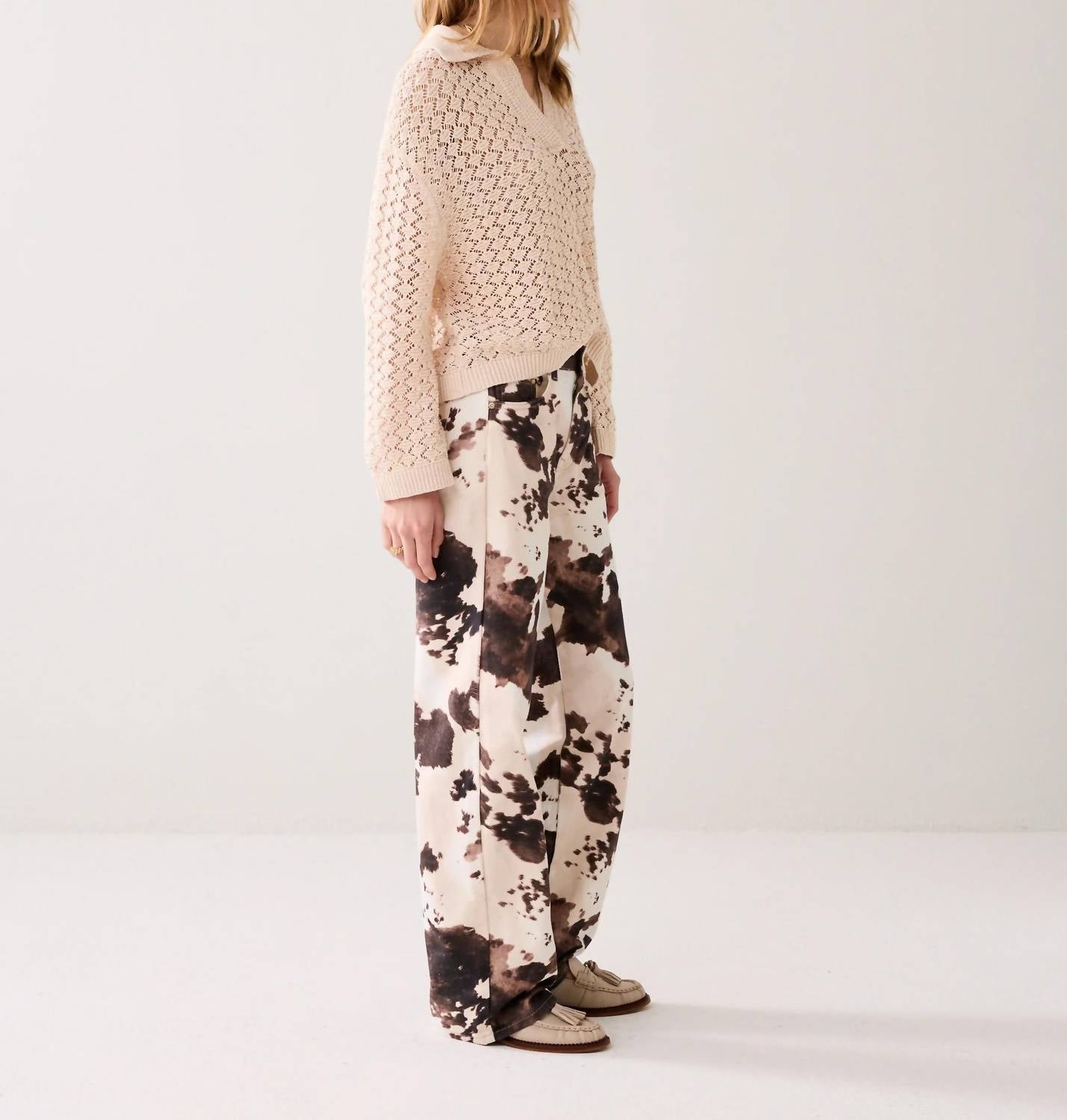 Summum - Women's Baggy Straight Leg Trousers