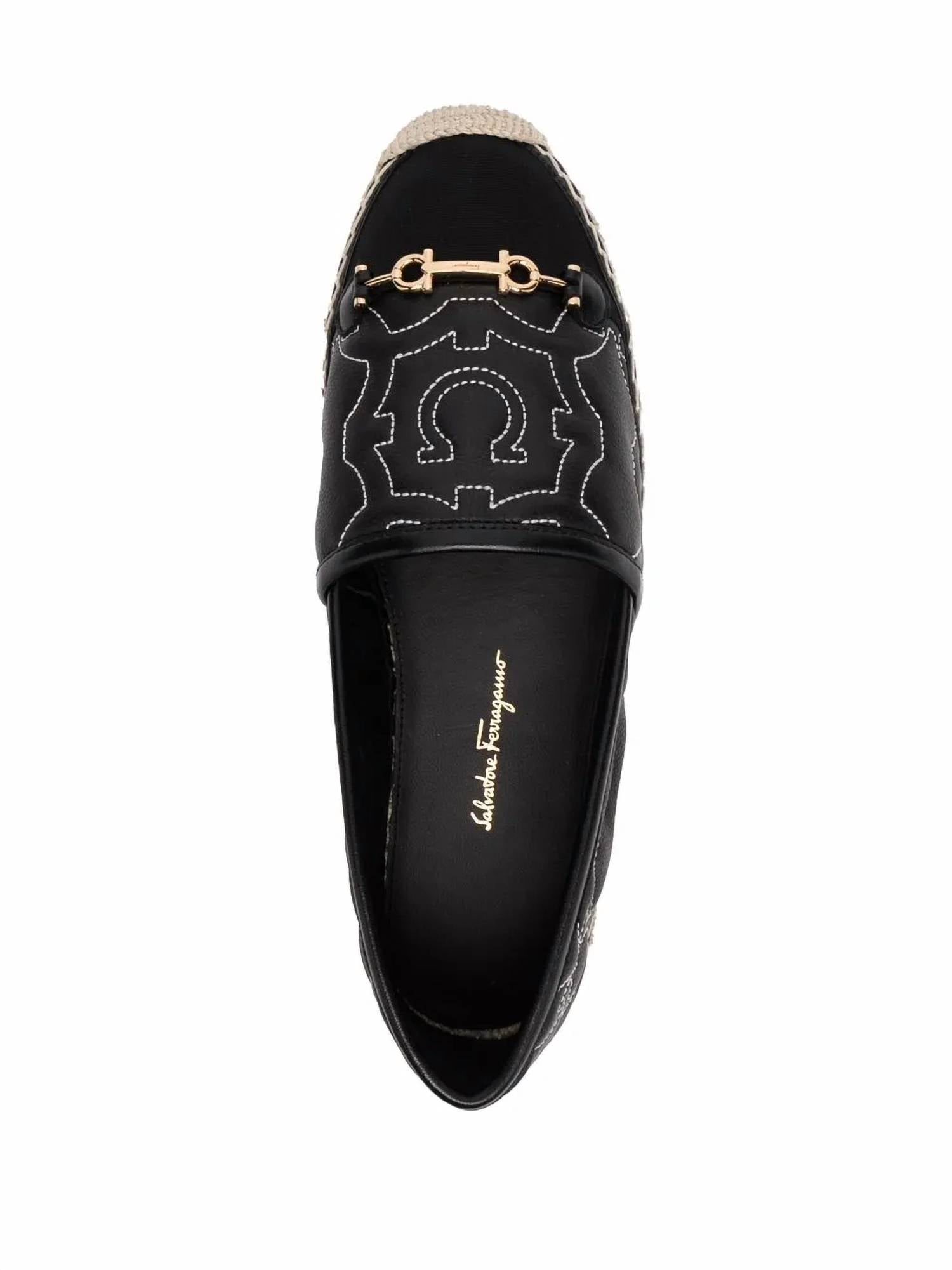 Salvatore Ferragamo - Women's Gancini Logo-embroidered Espadrilles