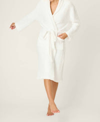 PJ Salvage Luxe Plush Solid Robe in ivory - women's intimate
