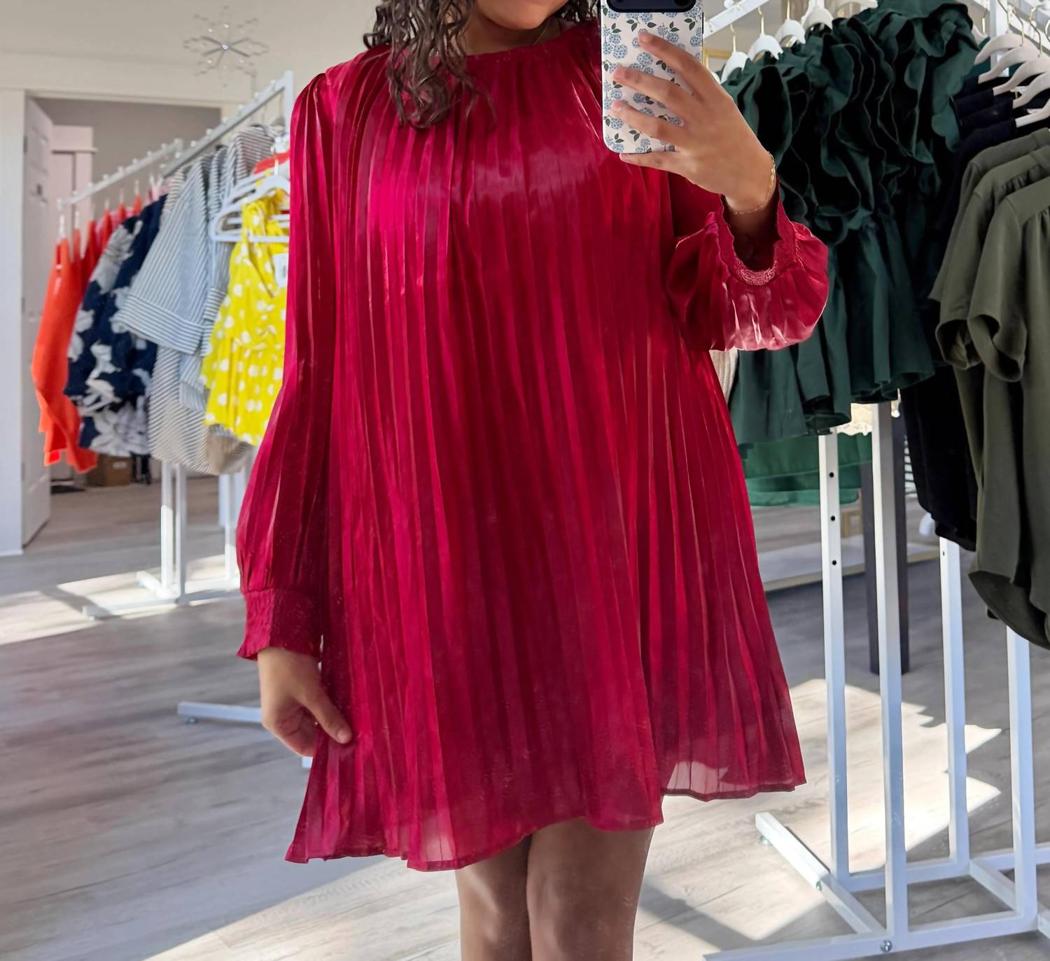 Entro - Stella Metallic Mini Dress