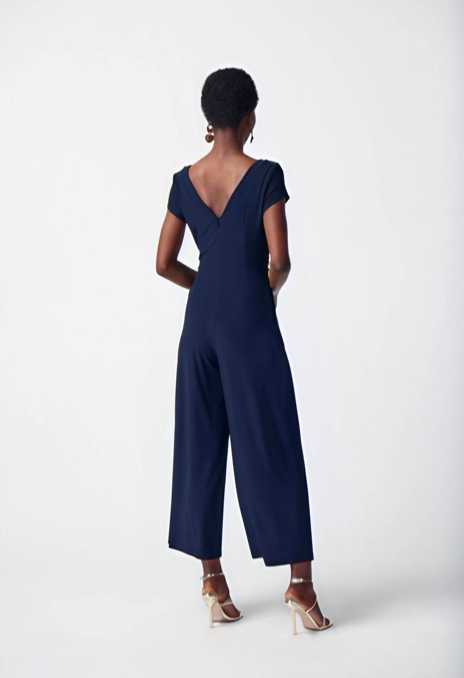Joseph Ribkoff - Silky Knit Culotte-leg Jumpsuit
