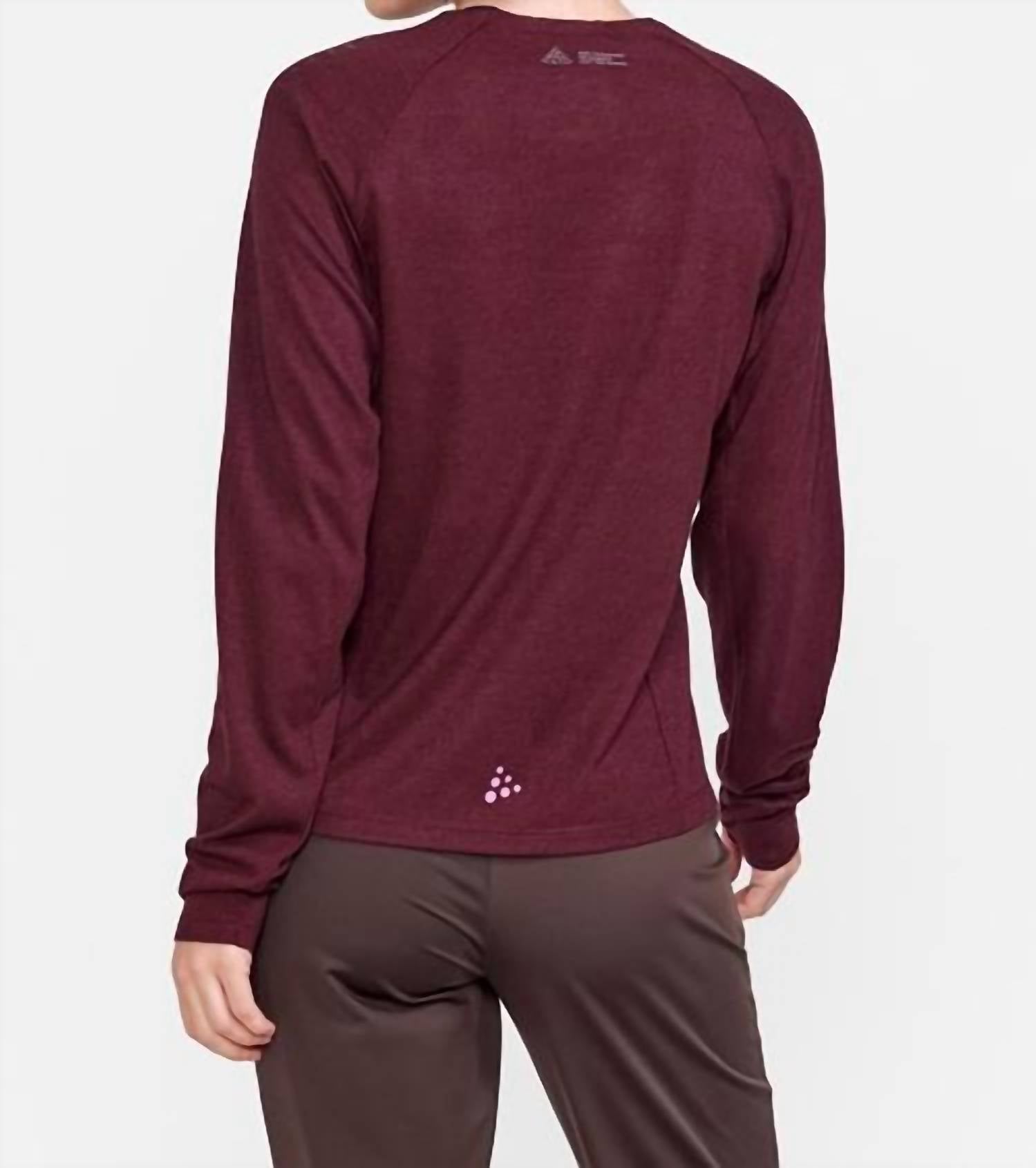 Craft Sportswear - Women's Adv Trail Wool Wind Long Sleeve Tee