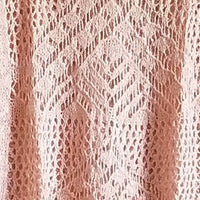 Oddy - Women's Crochet Open Knit Top with Fringe