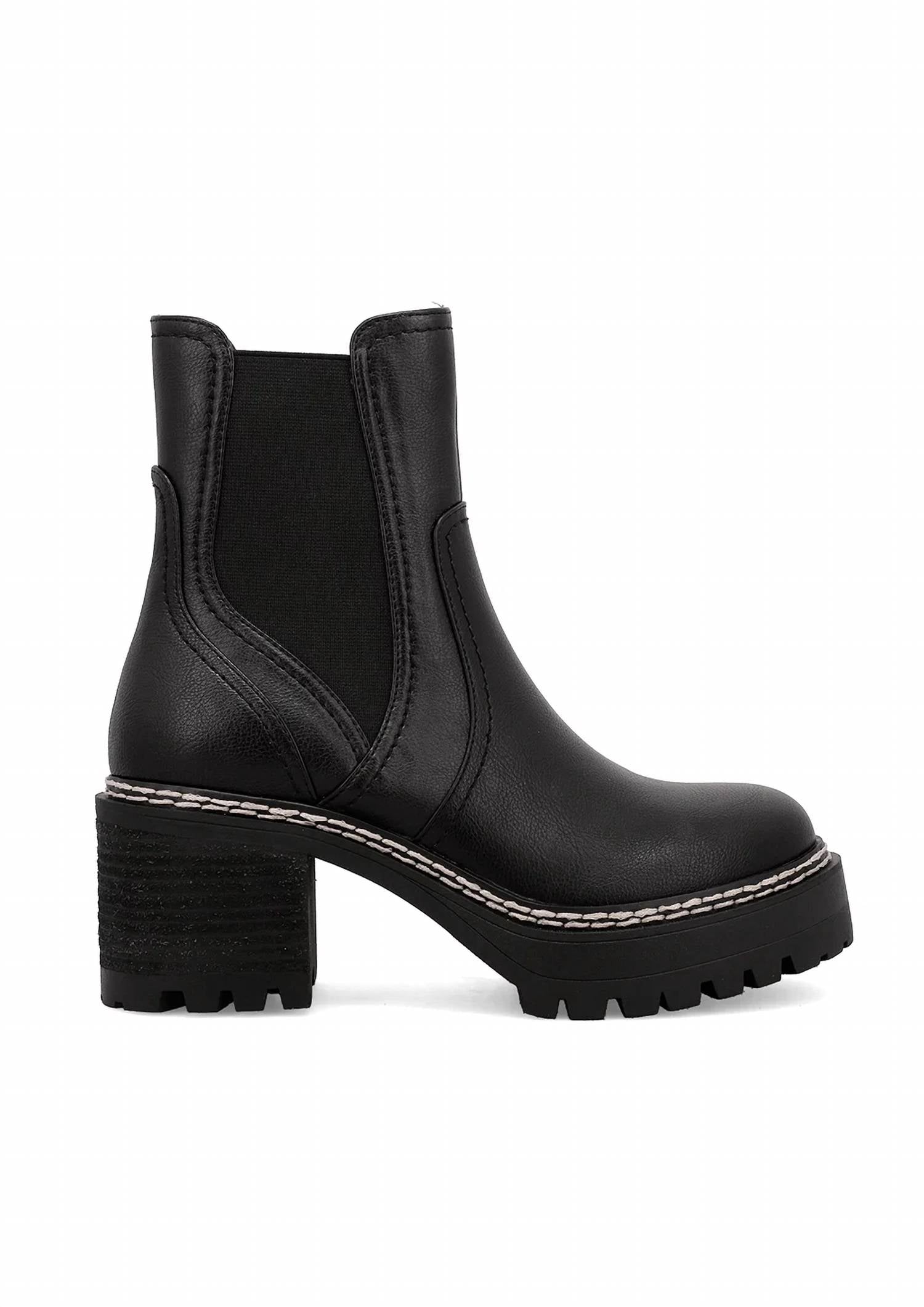 Mia Shoes - Women's Maria Chunky Heeled Bootie