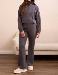 Tribal - Techno Lux Zip Mock Neck Sweater