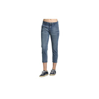 Apny - Distressed Raw Hem Trouser Jean
